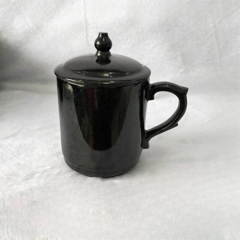 Jade Tea Cup Master Yao Wang Shi Cup Dark Jade Personal Special High-Grade Stone Cup