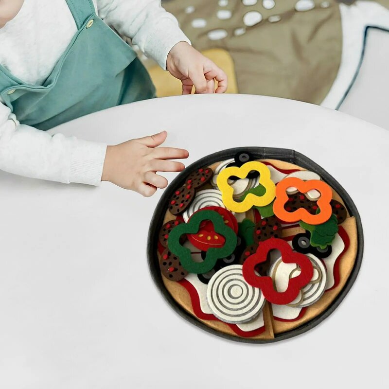 Pizza Play Food Set Fun Pretend Play Pizza Set for Boys Girls 3 Years and up