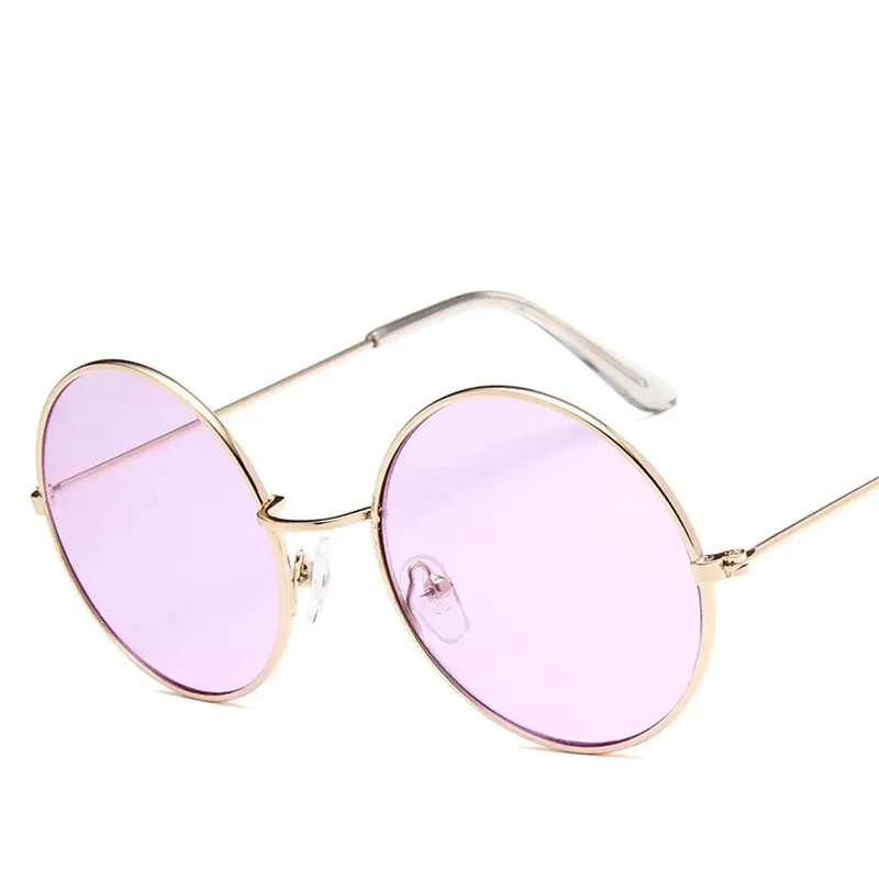 MUSELIFE-Óculos de sol retro redondos para homens e mulheres, óculos de sol espelhado, óculos vintage de luxo, UV400, 2022