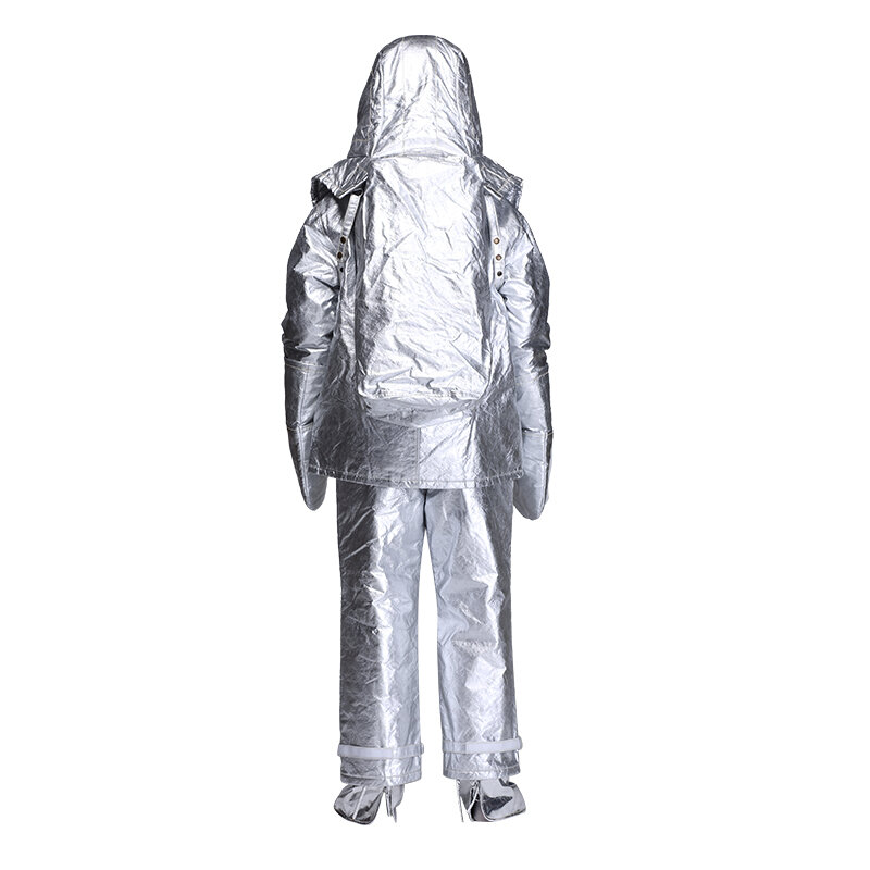 Tuta di prossimità al fuoco alluminata abbigliamento ignifugo Anti radiazioni termiche 1000-1200 gradi antifiamma