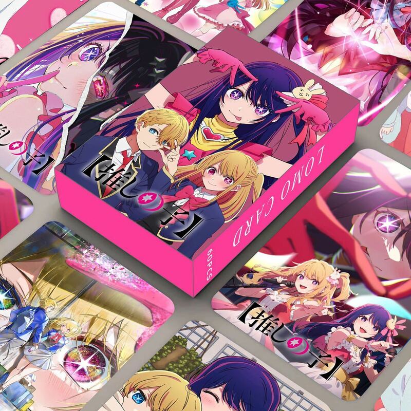 Kartu Anime Jepang Lomo Anime OSHI NO KO tokoh Anime Hoshino Ai Akuamarin Rubik Arima Kana koleksi kartu hadiah penggemar dua sisi