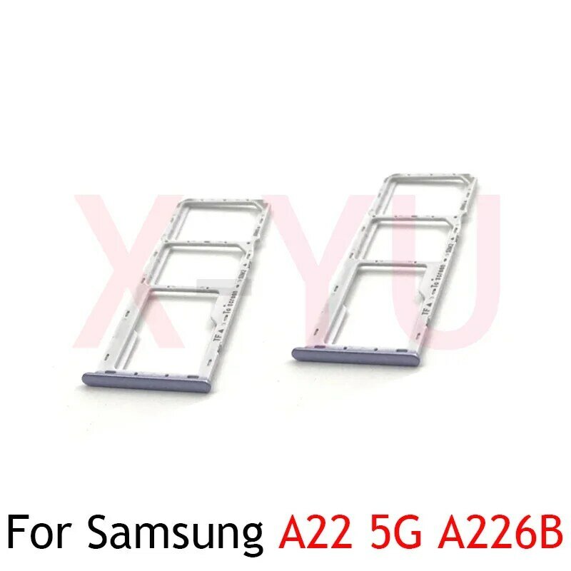 Substituição do adaptador de slot para Samsung Galaxy, bandeja do cartão SIM, peças de reposição, 4G, A225F, 5G, A226B