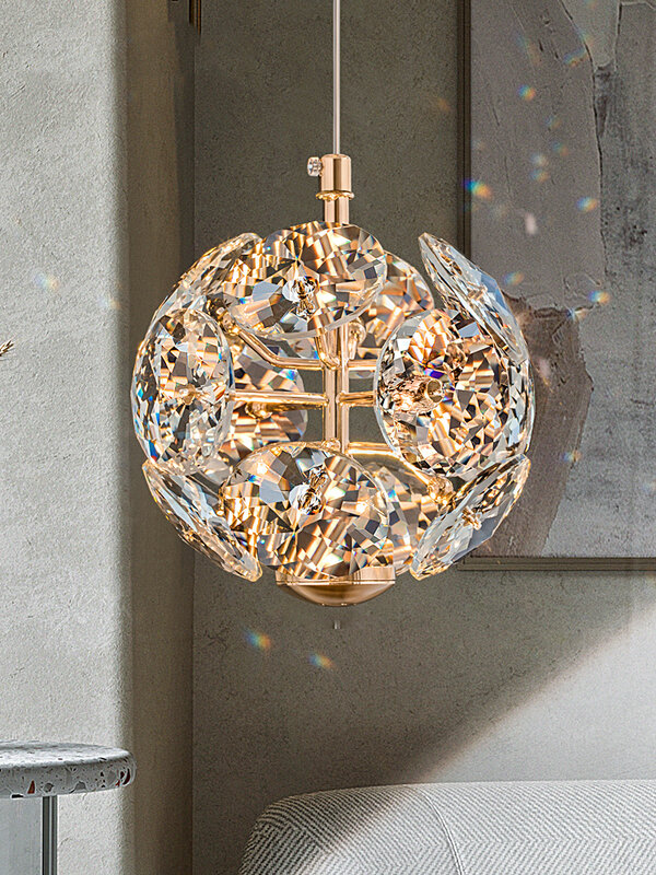 Nowoczesna K9 czysta kryształowa lampka mały żyrandol nocna Lluxury lampa kryształowa ściana korytarz podłużna lampa dekoracja szlachetne lampy