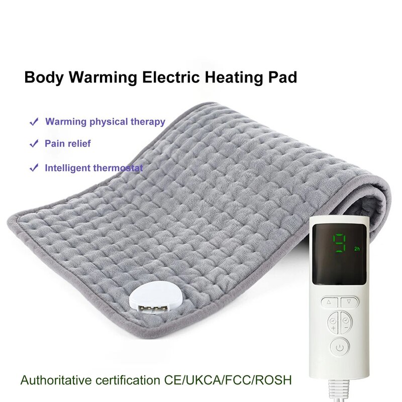 Almofada de aquecimento elétrica multifuncional, Almofada aquecida quente para dor nas costas, Aliviar dores musculares, Temperatura rápida, Almofada aquecida