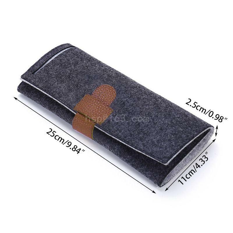 Portable Roll-up Felt Jewelry Roll Storage Bag Folding Travel Earrings Necklaces Bracelets Rings Container