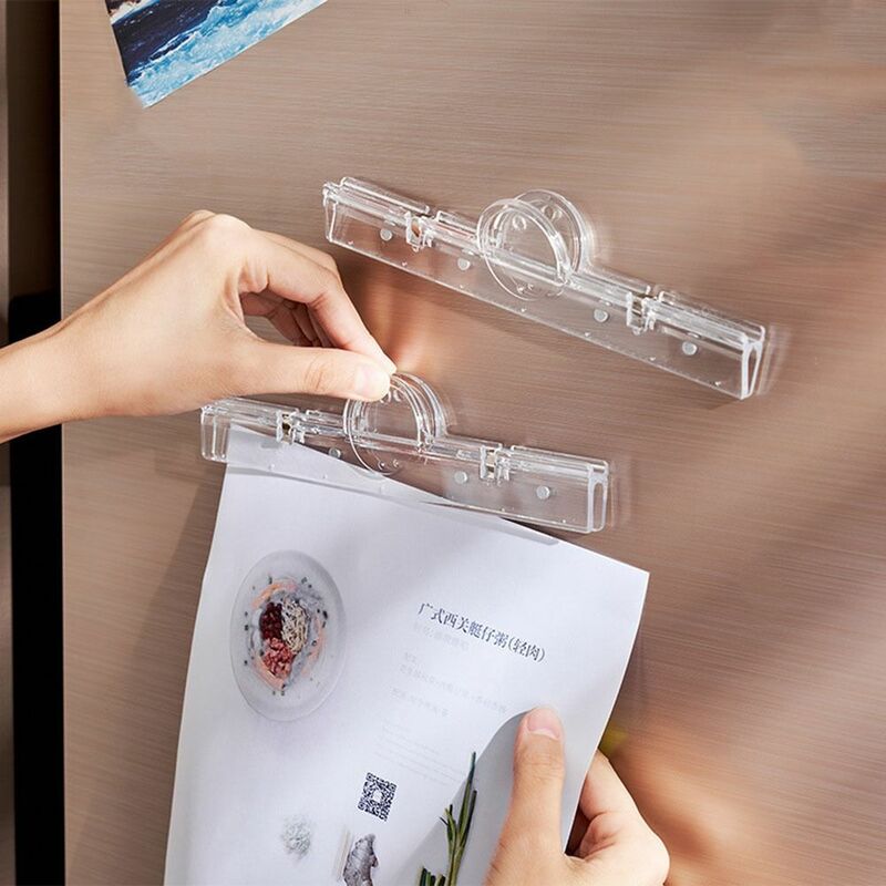 Пластиковая Магнитная папка 2 шт., высококачественная прозрачная Магнитная фотобумага, канцелярские принадлежности, зажим для билета, офиса