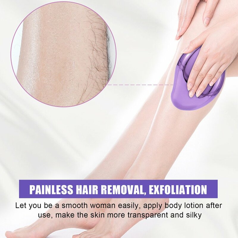 2022 Crystal Hair Removal Physical Hair Removal Painless Safe Epilator Reusable Body Beauty Depilation Tool Glass Hair Eraser