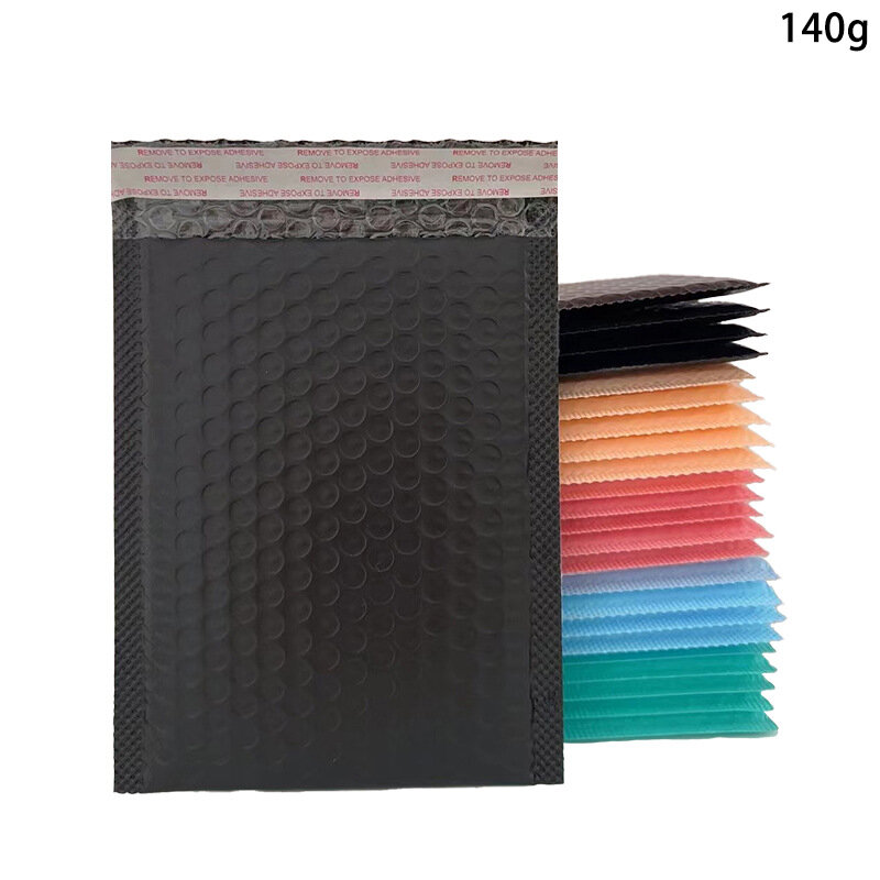 50 Stuks 15X20Cm Kleine Bellenzak Roze/Blauw/Zwart Plastic Bubble Enveloppen Schokbestendige Verpakking Tassen Voor Sieraden/Cadeau Bubble Mailer