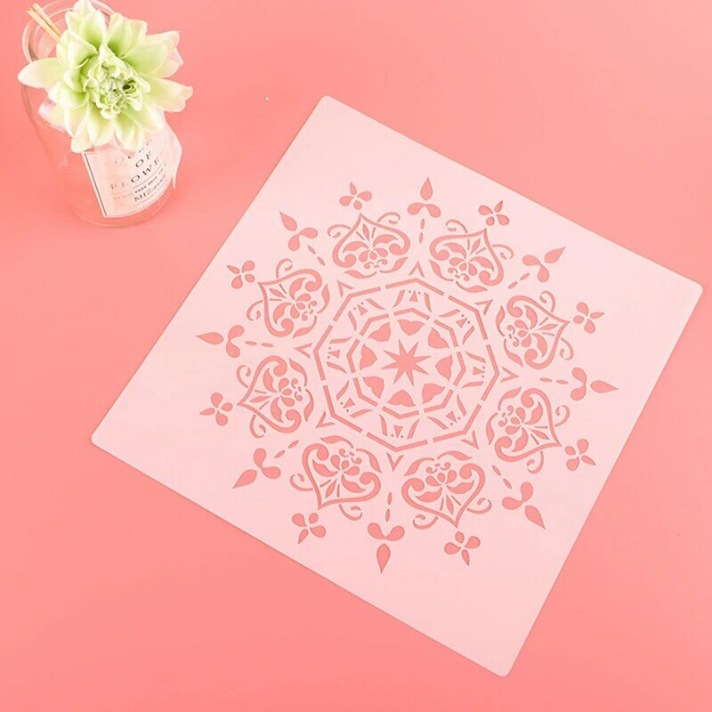 30cm Diy Handwerk Mandala Form Für Malerei Schablonen Gestempelt Papier Karte Vorlage