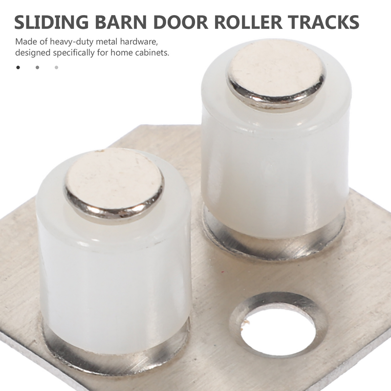 2 Pcs Sliding Barn Door Rails Hardware Stopper for Floor Guides Swing Heavy Wheel