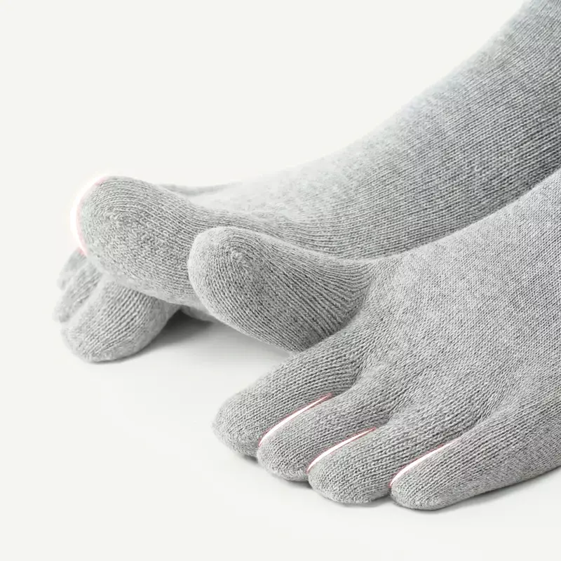 5Pairs Tabi Toe Socks Men Five Finger Socks Comfortable Cotton Running Crew Breathable Sweat Deodorant Antibacterial Sports Sock