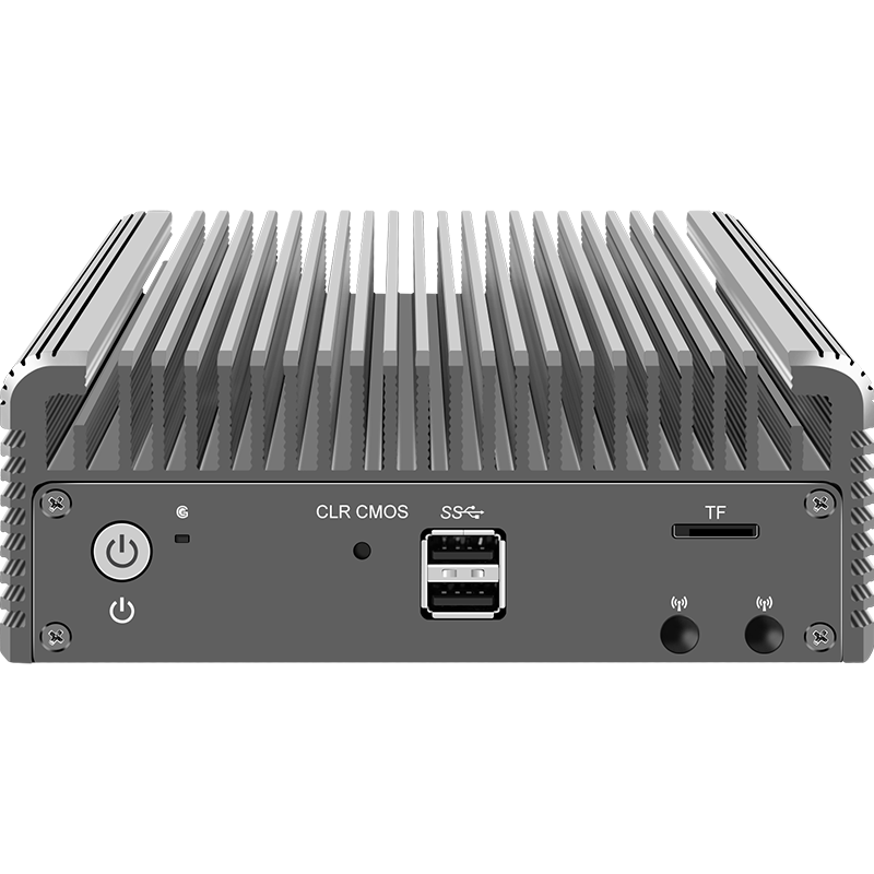 Mini Roteador Macio Fanless, Computador, Intel, Alder Lake i3, N305, Firewall, 8 Core, N100, Proxmox DDR5, 4800MHz, 4xi226-V, 2.5G, 12th Gen