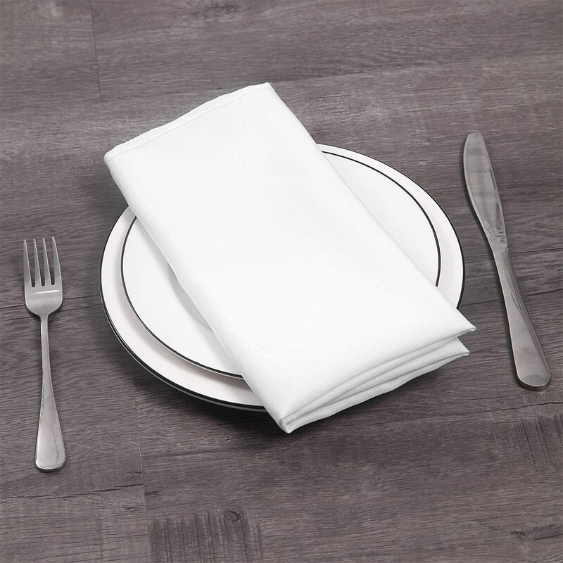 Premium Quality Cloth Napkins  12 Pack  40x40cm  Suitable for Kitchen  Parties  and Events  Craft Friendly Design