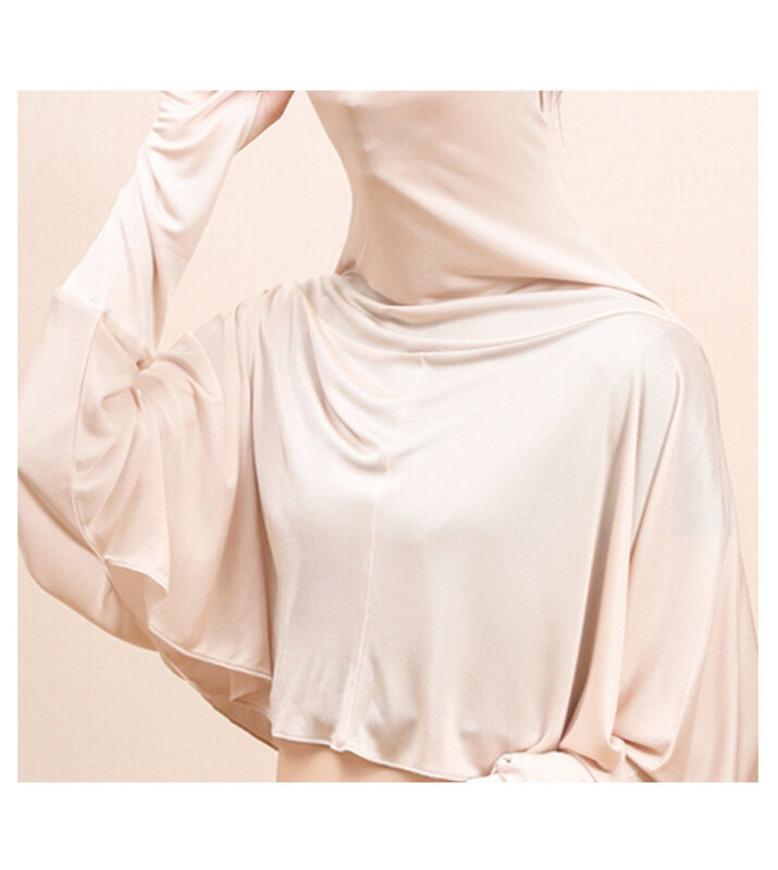 Birdtree pakaian tabir surya rajut sutra asli untuk wanita, pakaian tabir surya rajut lengan panjang musim panas, jubah pelindung wajah tahan UV