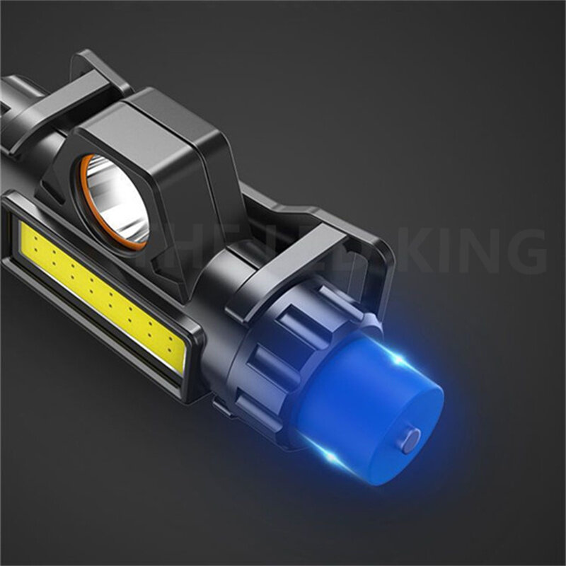 Светодиодный мини-налобный фонарь 3000 лм, USB-зарядка, высокомощный Головной фонарь, водонепроницаемый фонарь для кемпинга и рыбалки