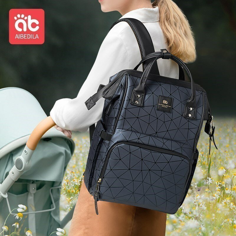 AIBEDILA-bolsa impermeable para mamá, suministros de gran capacidad, mochilas para mujeres embarazadas y bebés, a la moda y de alta calidad