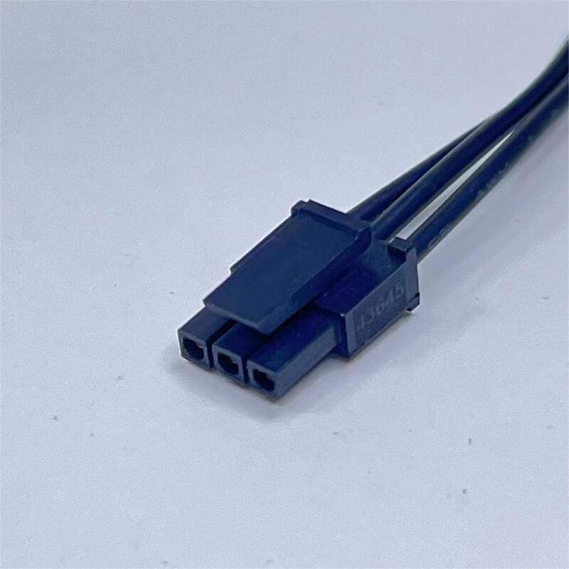 436450300 Wire harness, MOLEX MICRO FIT 3.0mm Pitch OTS Cable, 43645-0300, 3P, Dual Ends Type B, UL1061, 20AWG