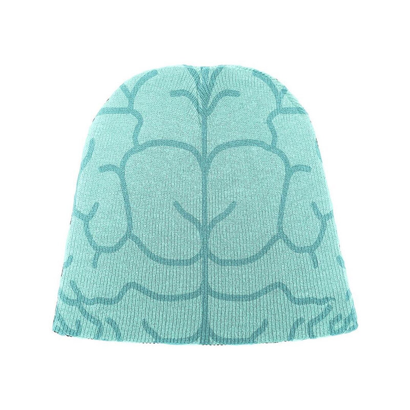 Osie wizualne luksusowy czapka zimowa wzór w paski czapki z dzianiny dla kobiet mężczyźni moda ciepła czapka damska Casual Cover czapki