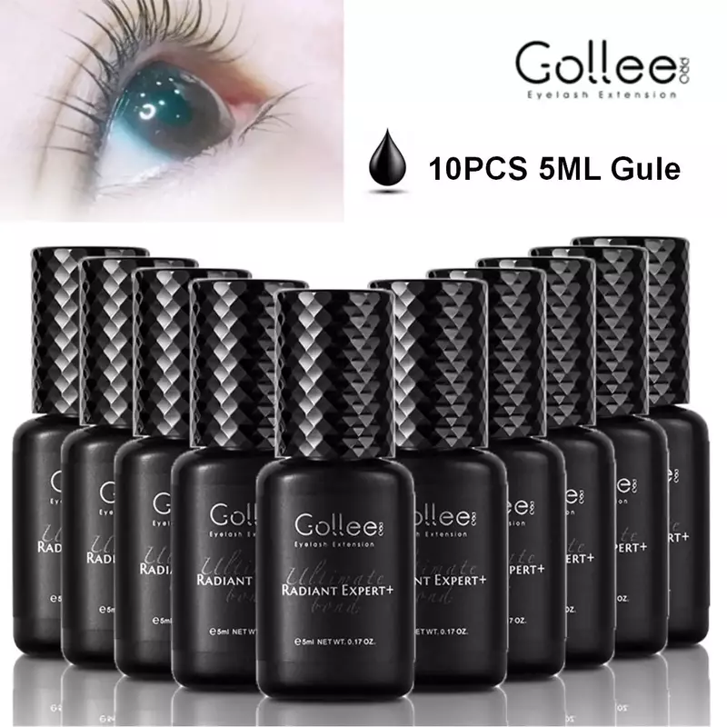 Gollee 0.5s Fast Drying Wholesale Price 10PCS Gule Lash Eyelash Hypoallergenic Ladhesivo pestañas supplies eyelash extensions