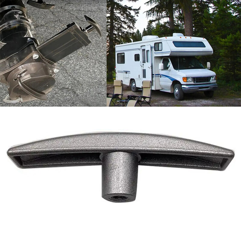 Adaptateur universel de poignée de assujetde déchets, accessoires en métal argenté pour véhicules, accessoires de camping-car