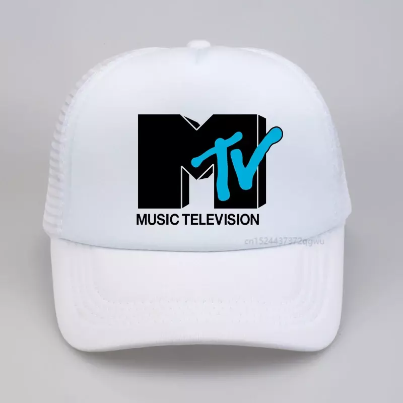 Chapeau d'opérabilité unisexe MTV Heather Mesh, Cool Outdoor Caps, Retro Rock, Hip Hop, TV
