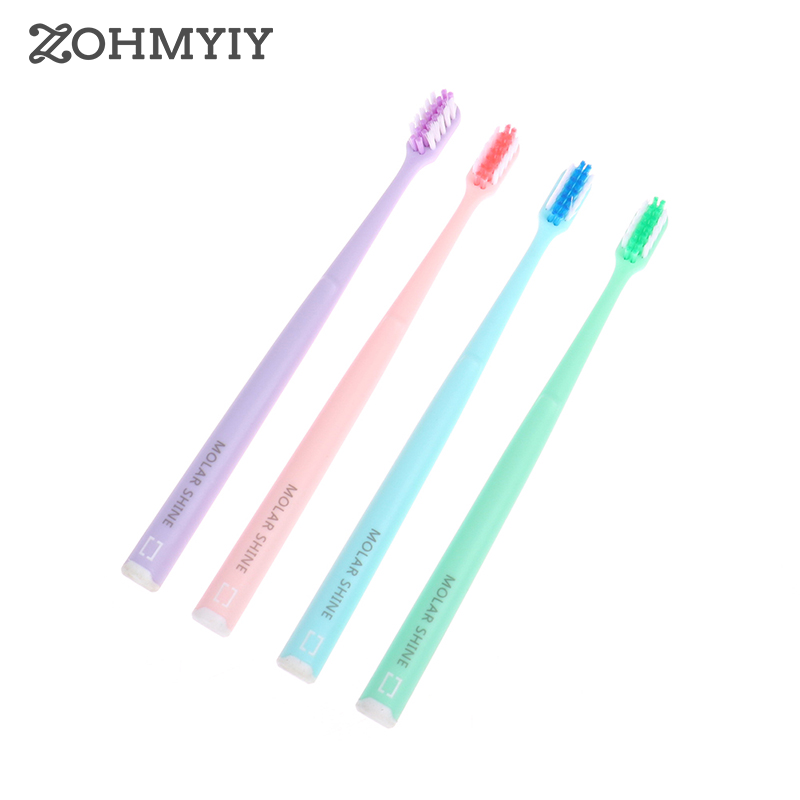 1Pc Toothbrush Soft Hair Tooth Toothbrush Ultra Fine Soft Bristle Adult Toothbrush Color Random Oral Care Safety Teeth Brush