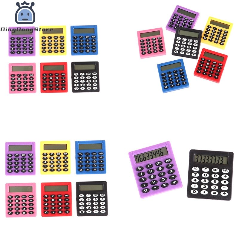 Mini calculatrice carrée personnalisée, électronique de bureau, électronique scolaire, boutique de poche, papeterie