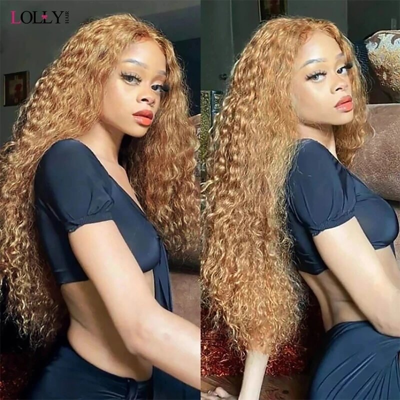 #27 Honey Blonde Bulk Human Hair For Braiding Deep Wave Human Hair Bundles No Weft Bundles For Women Hair Extensions