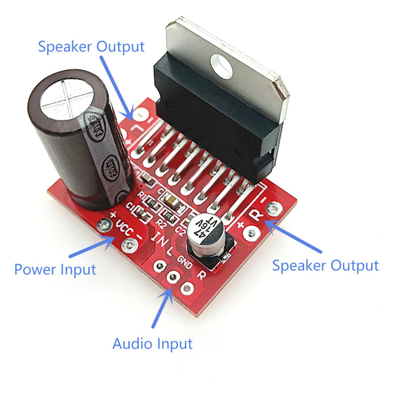CD7379 Audio Amplifier Board Dual Channel Sound Amplifier Module DC 9V-15V 38W+38W High Power Stereo Amplifier For Speakers