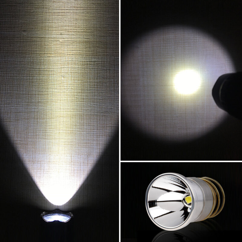1-20 pz 1000 lumen 26.5mm 3V-8.4V lampadine torcia LED sostituzione XPL V6 riflettore liscio P60 per 6P C2 D2 G2 Z2 / 501B 502B