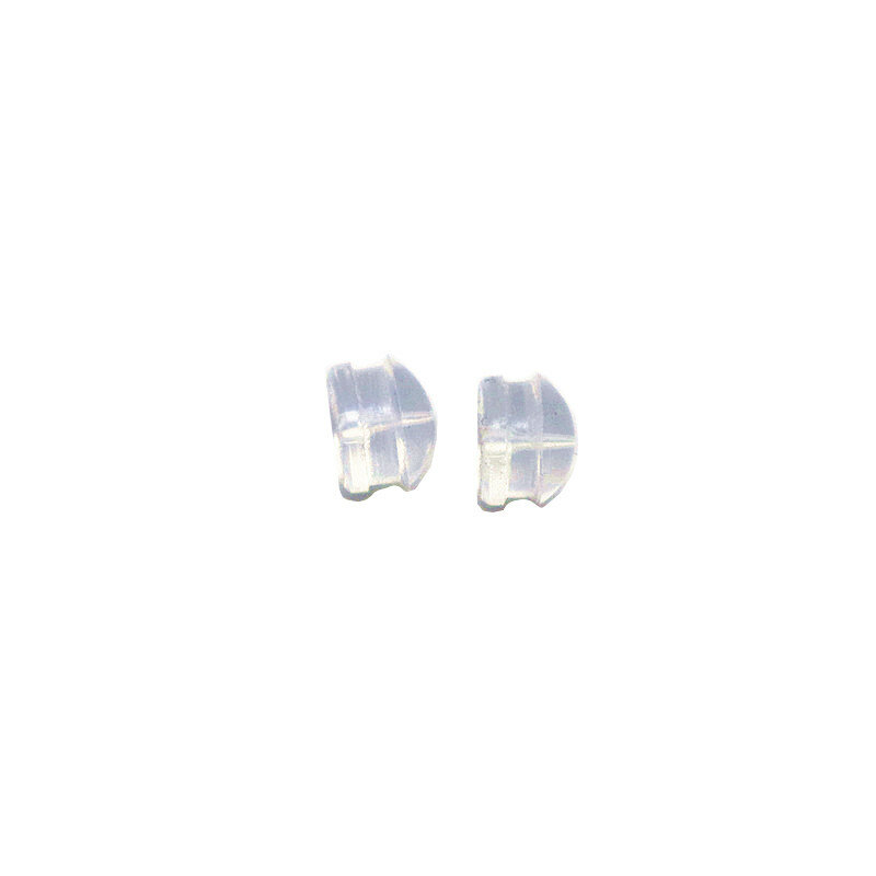 Boucle d'oreille arrière en silicone, accessoires de bricolage pour la fabrication de bijoux, composants, 1 paire