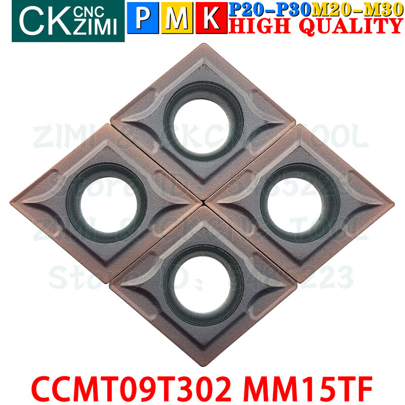 CCMT09T302 MM15TF CCMT 09T302 MM15TF Carbide Inserts External Internal Turning Inserts Tools CCMT CNC Metal Lathe Cutter Tools