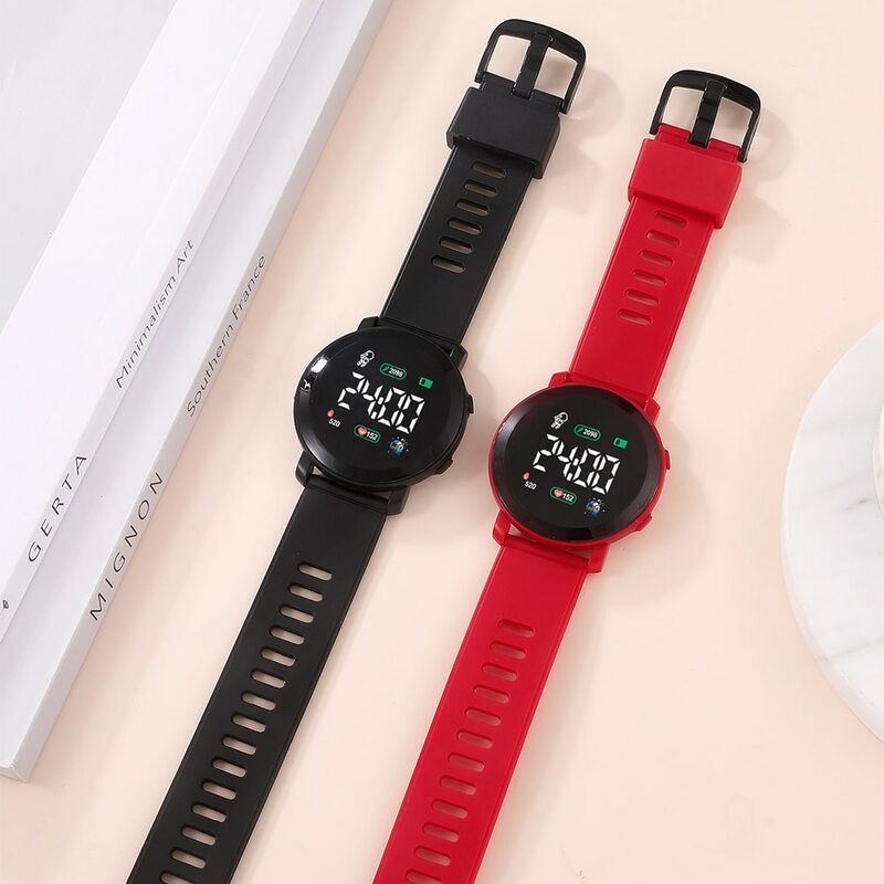 Reloj Digital LED para Hombre y mujer, pulsera electrónica de silicona con diseño militar, ideal para estudiantes y parejas