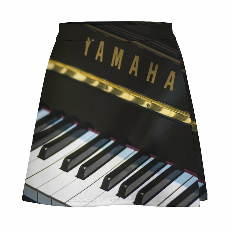 Minifalda de Piano para mujer, ropa, Falda corta