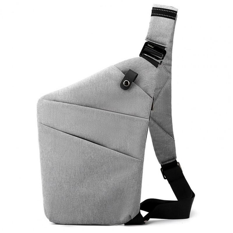 Дорожная нагрудная сумка с защитой от кражи, тонкая вместительная Регулируемая дорожная сумочка на молнии через плечо для мужчин и женщин