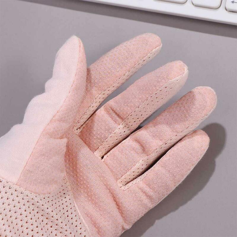 Atmungsaktive Reit handschuhe Anti-Rutsch-Touchscreen Baumwolle einfarbig Sommer Sonnenschutz handschuhe Frauen Fahr handschuhe Outdoor-Handschuhe