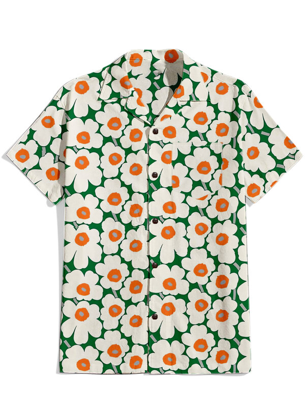 Ananas Fruit Hawaiian Shirt 3d Print Shirt Mannen Mode Shirt Casual Strand Vest Zomer Heren Professionele Revers Shirt