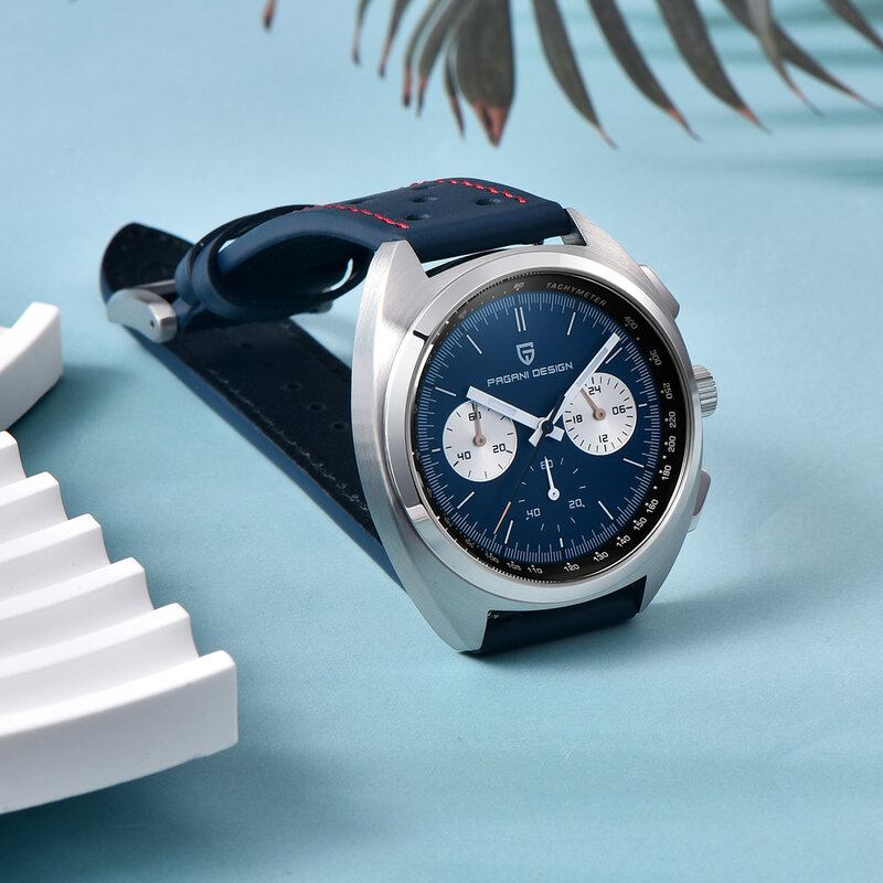 PAGANI DESIGN 2023 Men's Watches Luxury Retro Dial Chronograph Quartz Watch For Men AR Sapphire Sports Leather Gift Reloj Hombre