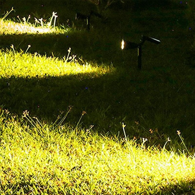 โคมไฟพลังงานแสงอาทิตย์สำหรับกลางแจ้งสวน, ไฟสปอตไลท์สำหรับตกแต่งสวนกันน้ำใช้งานง่าย
