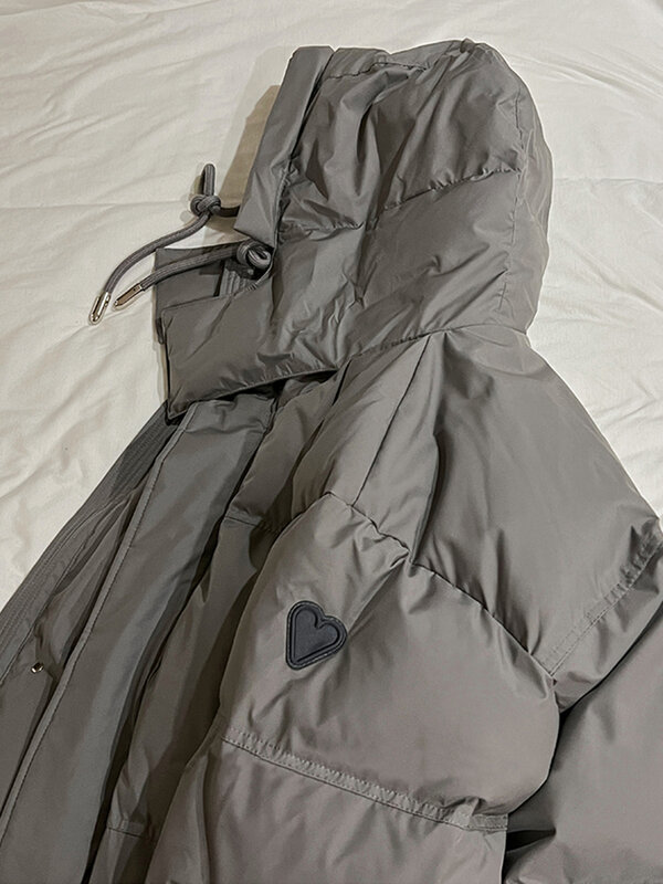 Jaket wanita bertudung Parka Musim Dingin Puffer tebal hangat wanita mantel katun bawah ritsleting empuk tebal pakaian luar Abrigos De Plumas