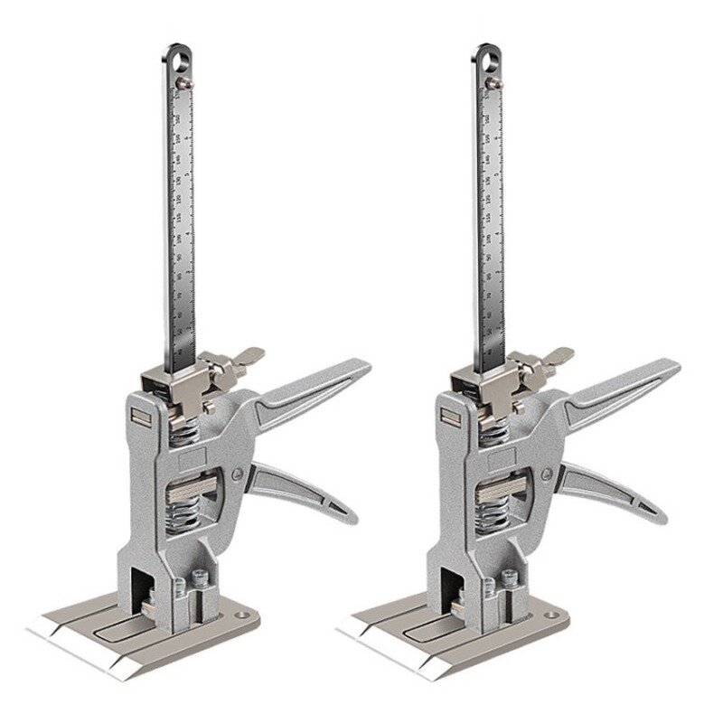 1/2PCS Set di strumenti per il sollevamento manuale braccio a risparmio di manodopera Jack pannello per porte sollevatore per cartongesso strumento per ascensori con regolazione dell'altezza delle piastrelle