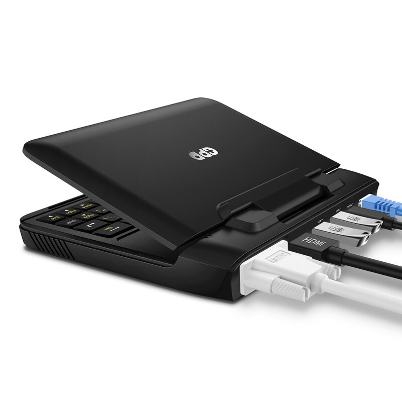 Günstige Tasche Laptop Netbook Computer Notebook GPD MicroPC 6 Zoll RJ45 RS232 HDMI-Kompatibel Windows 10 Pro 8G RAM Backlit Schwarz