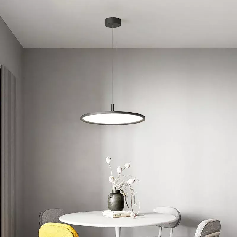 Candelabro de protección ocular minimalista, lámpara colgante de aluminio, luz antiazul de espectro completo, decoración nórdica, luz colgante de mesa
