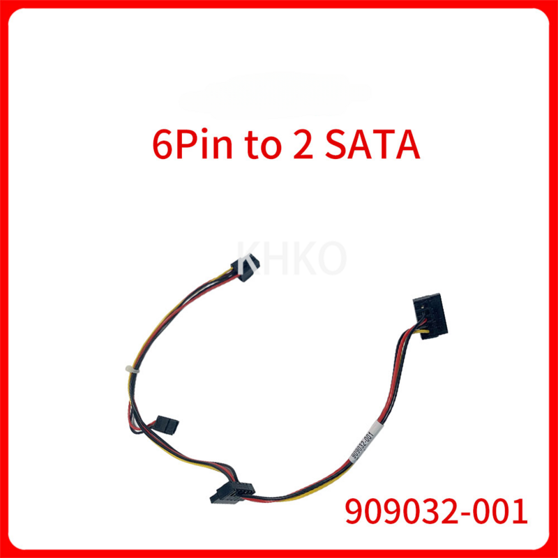 Cable adaptador de unidad óptica de disco duro Original de 6 pines a 2 SATA para Cable de fuente de alimentación de unidad óptica de portátil 909032-001