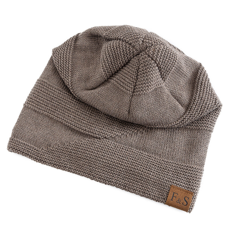 Nuovi cappelli invernali Slouchy Unisex aggiungono cappelli lavorati a maglia invernali foderati in pelliccia da uomo e da donna