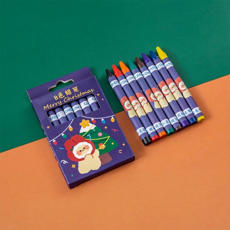 Crayon de dedo lavável para estudante, criança colorir, menino e menina presente, 8 cores, 12 cores