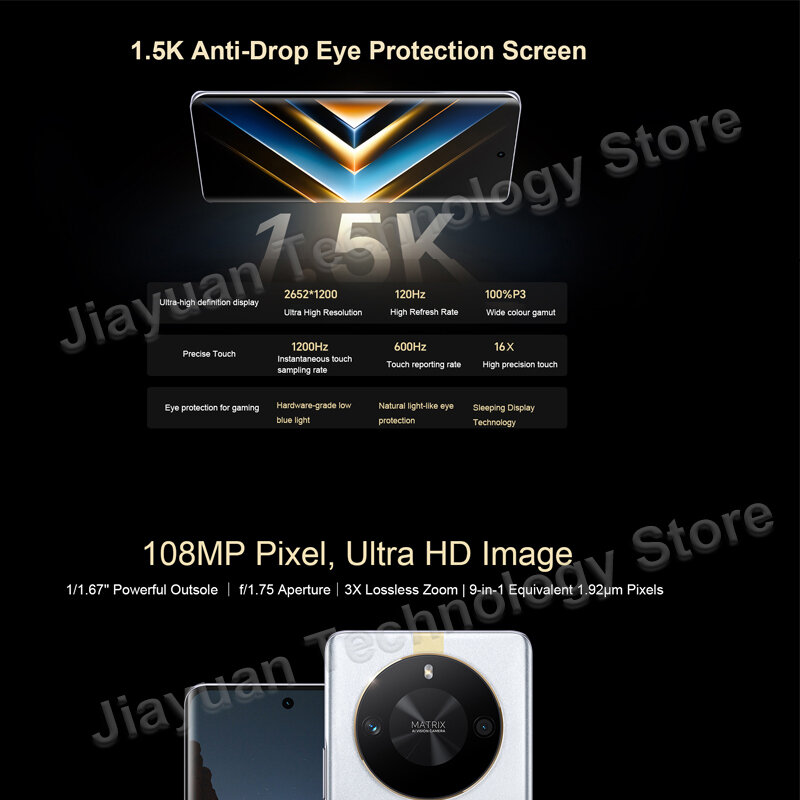 Новинка Смартфон HONOR X50 GT 5G 6,78 "120 Гц AMOLED экран Snapdragon 8 + Gen 1 MagicOS 5800 камера МП аккумулятор мАч