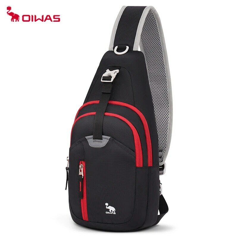 OIWAS-Bolso de pecho cruzado informal para hombre, bandolera de hombro, de una correa bolsa ligera, bolsa de día para hombre, bolsa deportiva de viaje