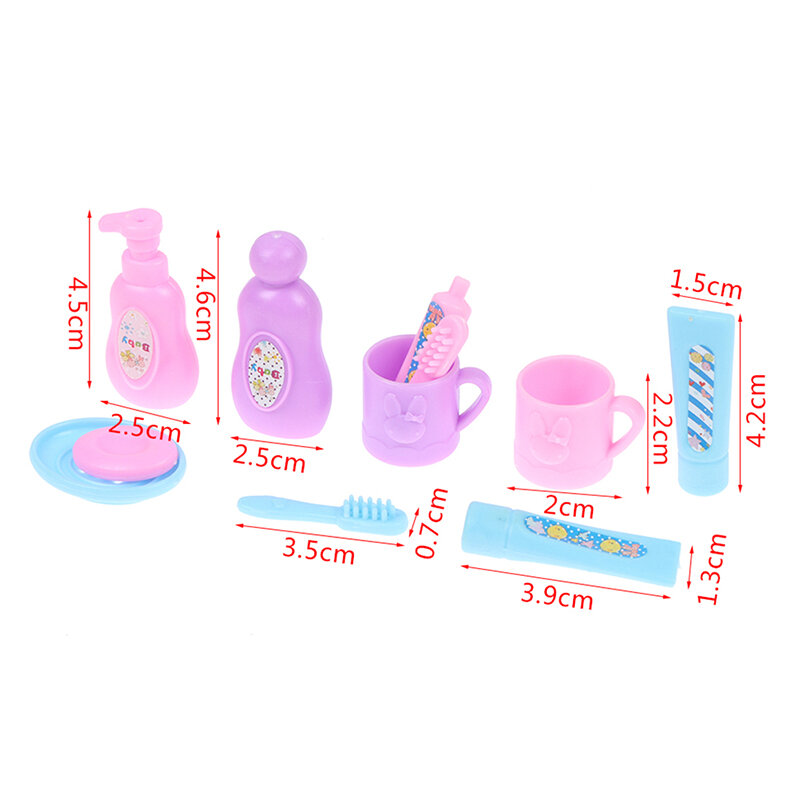 1/2/3/5/11ชิ้น/เซ็ต1:6 1:12 Dollhouse Miniature จำลอง Mini ซูเปอร์มาร์เก็ตแชมพูชุดห้องน้ำ DIY อุปกรณ์เสริมเฟอร์นิเจอร์ของเล่น