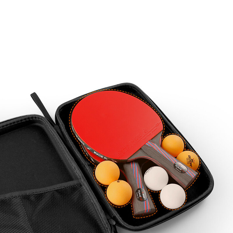 卓球ラケットカバー,パドルバッグ,ピンポンケース,ジッパーポケットパッケージ,防水カバー,290x195x50mm, 1個